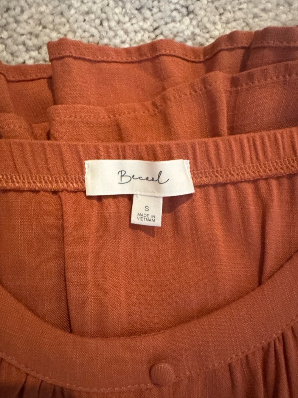 Spaghetti Strap Mini Dress in Rust - Picture 5 of 5